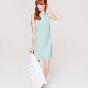 Loft Laser Cut Mint Dress